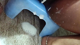 Bhabhi bathing on camra