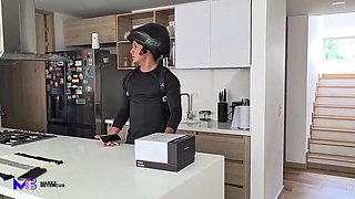 Blonde latina milf shares intense creampie with passionate heat
