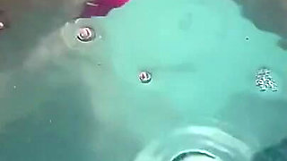 Artemisia Love Sexy and Horny Underwater Showing Her Big Tits in a Super Micro Bikini and You Can See Her Aureolas…