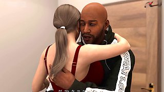 Old and young lesbian, in hindi, 3d sex