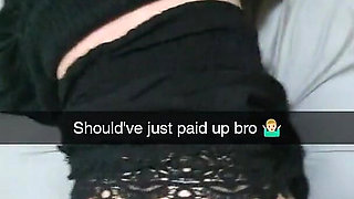 Pregnant MILF Pays Boyfriends Debt Over Snapchat - Cuckold Captions