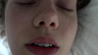 Great amateur video of Brunette POV oral sex