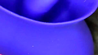Extreme closeup big clit licking toy orgasm hairy pussy