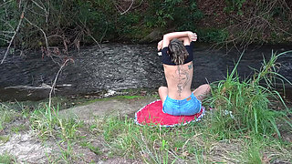 Encounter with a Stranger at a Waterfall Ends in Sex.