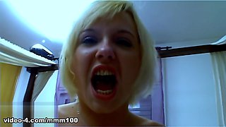 Ass fucking Maeva Blue a pretty young french blonde with big pussy - MMM100
