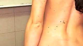 Young Innocent Girl Shows Her Hairy Pussy in the Shower on Cam