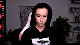 Skinny brinette petite teen very cute tight pussy play