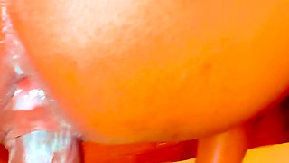 Skinny Petite Ebony Mature Fucked Good in Doggy