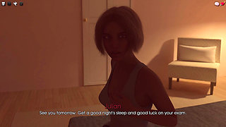 My Pleasure 3 - Lori Kissing First Time Julian in Park Then in Her Bed and Julian Watching Daphne's Shower