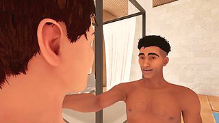 Perfect pool day with big booty and busty fun in a wild threeway