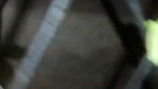 Found an Old Desi Woman Peeing Under Staircase and Punished
