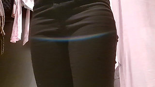 Open Curtain in the Fitting Room