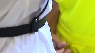 Three Workers Persuade a Fragile Inspector to Fuck