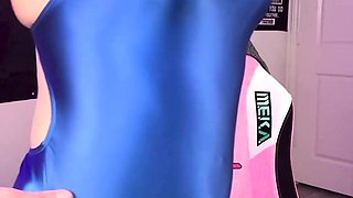 Jenny Bangz getting hard in a one piece