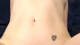 Blonde teen Tera Knightly swallows a huge load of cum after a good fuck