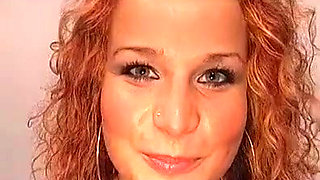 Redhead Slut Deepthroats, Rides Anal and Swallows Cum in the Bubble Bathtub