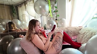 Cute teen solo scene stockings sybian orgasm