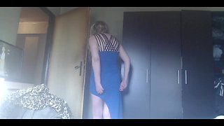 Smoking Hot Babe In Dress Fuck Her Pussy With Favorite Toys.