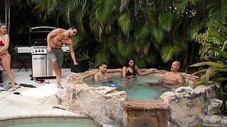 Bailey Brooke's Blonde Wet Passion in a Forbidden Poolside Rush