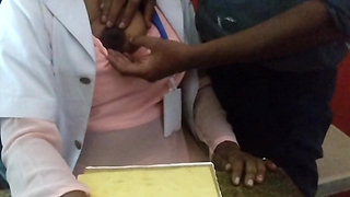 Seeing the Sexy Doctor, the Boy's Mood Became and Both of Thm Had Sex