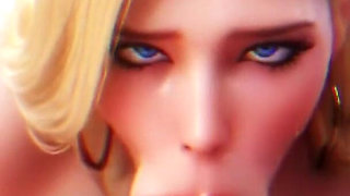 Hot Blonde Cowgirl 3D Animation - Ai Generated