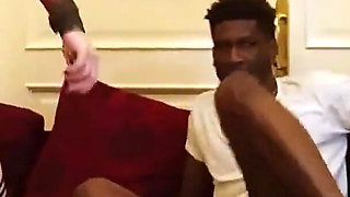 Interracial Foursome in the Livingroom with BBC and the Bitch