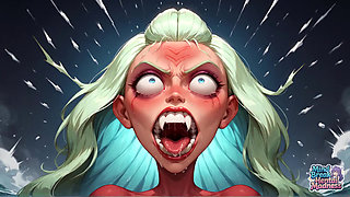 White Hair Chaos: Mind-breaking Hair-pull Orgasm!