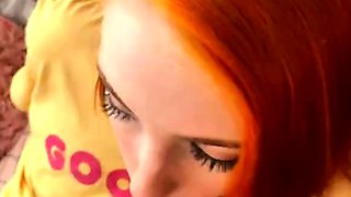 Oral Creampie, Sperm on Tits - POV (Vertical Video) ❤