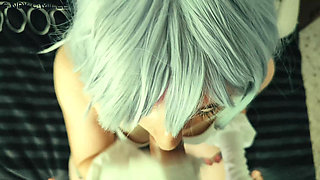 College Bith Love to Suck Cock Before Get Fucked