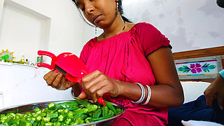 Stepbrother Got His Stepsister a Machine to Cut Ladyfinger