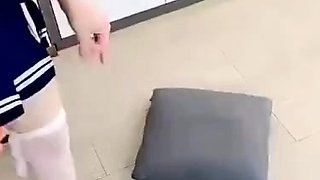 大奶女神JK制服狗鏈鎖脖 過膝襪 - china