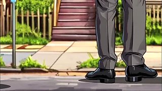 American MILF Cheats: Cartoon Blowjob While Husband at Work