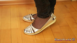 Nylon Soles Worship - Extreme Feet Tease, Dangling & Shoeplay