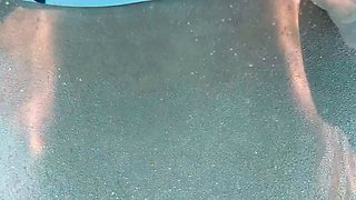 Amateur blondie solo anal masturbation