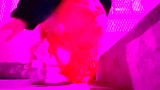 Artemisia Love Wearing High Heels Outdoor and Smoking a Cigarette