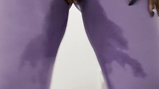 Pissing My Self in Purple Leggings