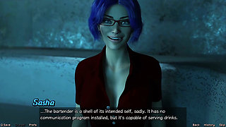 Stranded in Space - Date Night with Hot Blue Haired MILF