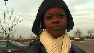Hairy ebony teen sucks white cock