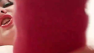 Strap-on POV: Domme in stockings dirty talk