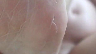 Giantess Stepmom Puts Tiny Stepson Between Her Toes as Punishment Then Glues Him to the Soles of Her Feet and Cleans His Toes