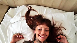 Morning Cum on Tits on Holiday