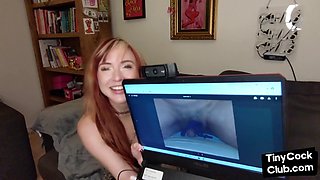 SPH amateur sex babe talking dirty about small cock guys