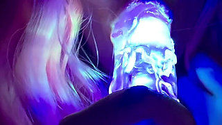 Sucking on My Lighted Dildo