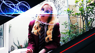 MILF and Step daughter Tell You How To Wank Your Cock