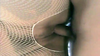 Italian housewife wearing fishnets hard fuck