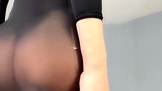 Solo brunett masturbation with toy