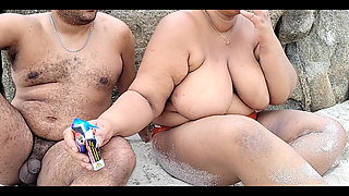 Nudist Beach, I'm Showing Myself off to Everyone