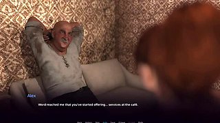 Old Man Shatters Young Slut's Hopes in Rough 3D Train Sex