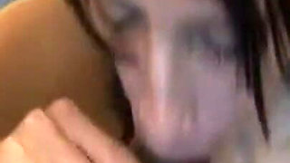 Curly Haired Babe Stretched Wide by Thick Dildo in Sloppy Solo