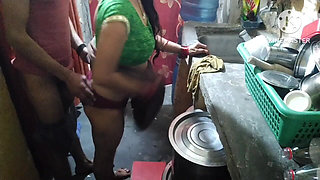 Very Cute Sexy Indian Housewife Kitchen Sex